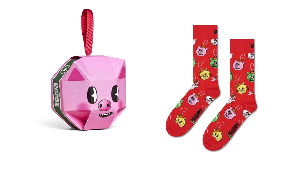 1-Pack Holiday Pig Sock Gift Set