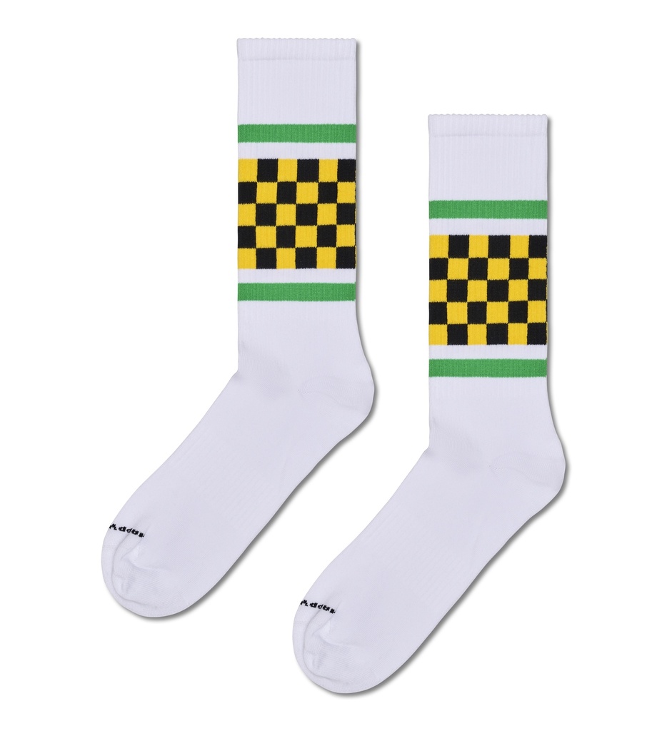 Checked Stripe Sneaker Sock